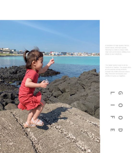 Đầm rút dây bé gái