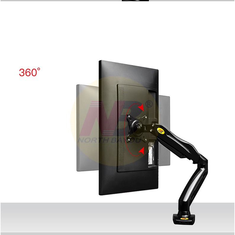[RẺ NHẤT HIỆN NAY] Giá treo màn hình máy tính NB-F80 ( gắn bàn) - Xoay 360 độ