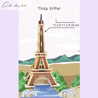 Ghép gỗ 3D kiến trúc nổi tiếng - Tháp Eiffel