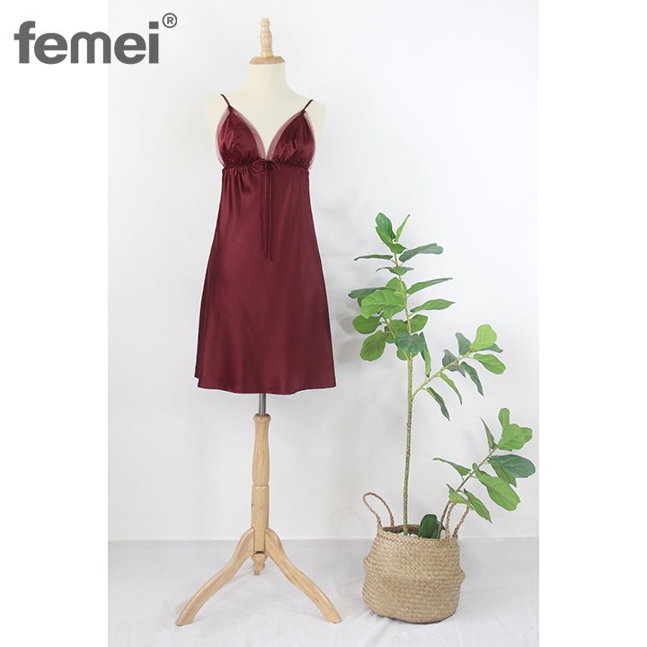 FEMEI - Đầm 2 dây satin DRR001 | BigBuy360 - bigbuy360.vn