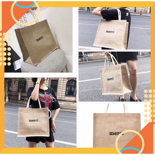PVN2680 Túi cói MERCI hot hit T8