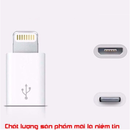 Jack Chuyển Cổng Sạc Đầu Chuyển Cổng Sạc Micro USB sang Lightning Cho iPhone