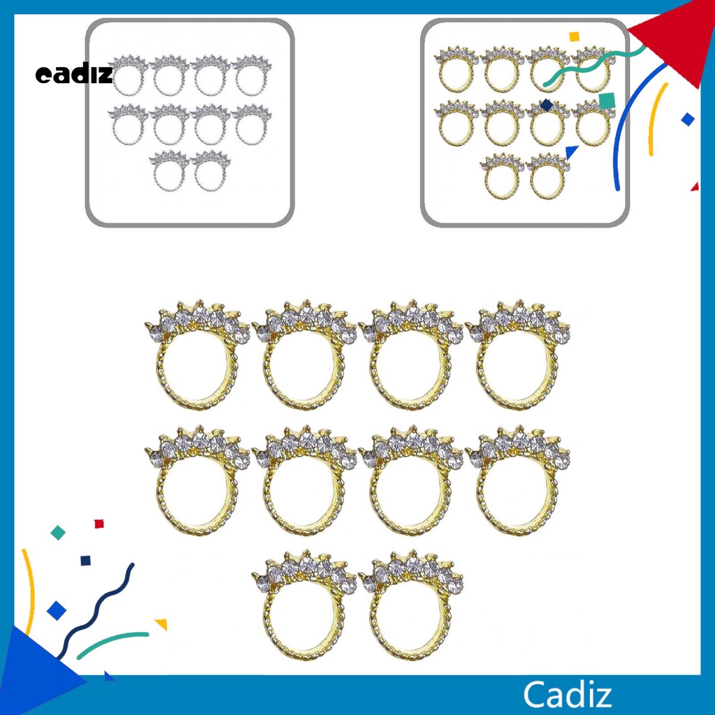 [Hàng mới về] Đồ trang trí móng tay chất liệu kim loại kim cương nhân tạo DIY