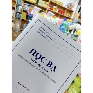 Sách Học bạ trung học cơ sở (Thông tư 22/2021 mẫu mới )