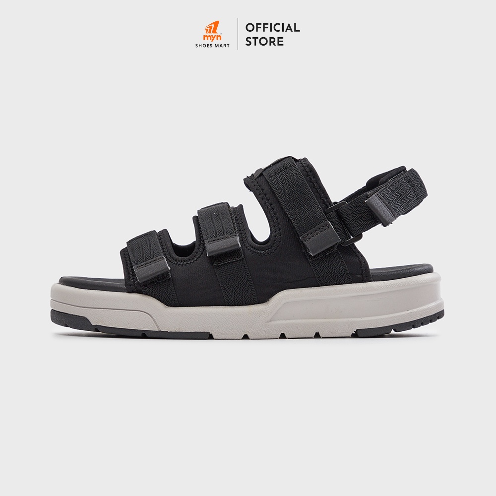 Giày Sandal Nam Nữ thương hiệu ZX Meta 3121 3 quai - Black Grey