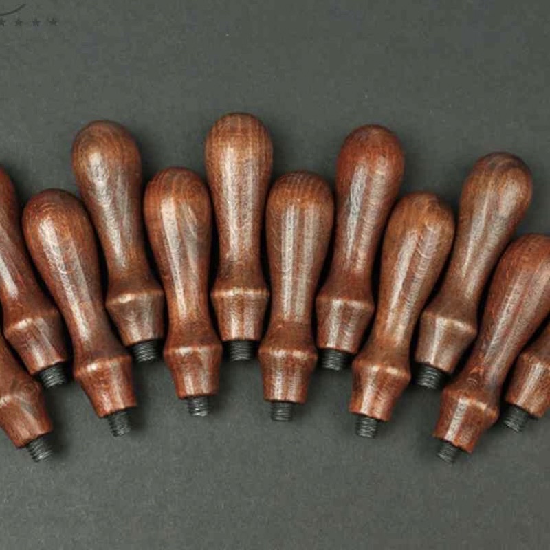 Lẻ Tay Cầm Bằng Gỗ Phong Cách Vinatge Retro Gắn Mặt Con Dấu Đóng Sáp Làm Thư Mời Thiệp Cưới Gift Kraft Sổ BulletJournal