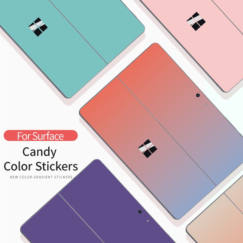 Miếng Dán Máy Tính Siêu Mỏng Màu Trơn Chống Nước Chống Trầy Xước 12.3 inches surface Go Cho Microsoft surface Pro3 / 4 / 5 / 5 / 6 / 7