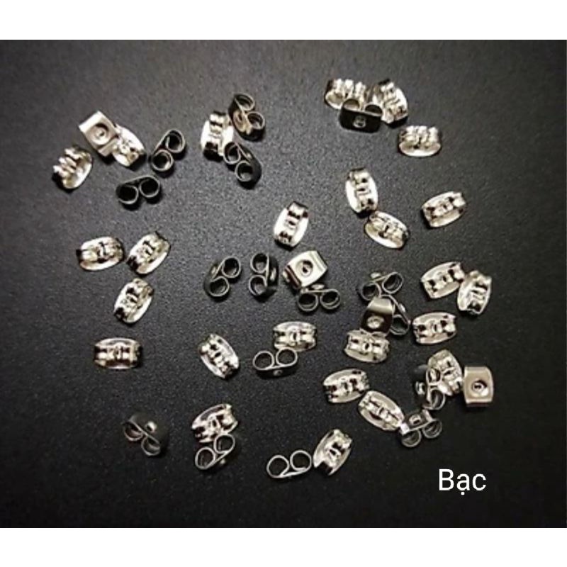 Chốt bông tai khuyên tai mạ vàng mạ bạc cao cấp