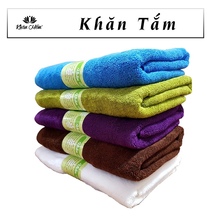 Khăn Tắm Lớn Khăn Mềm, Cotton Dày Dặn Mềm Mịn, Không Ra Màu, Không Sổ Lông, Thấm Hút Nước Tốt, Khăn Tắm Cho Bé