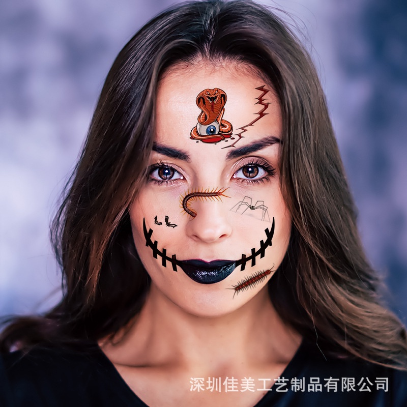 Cod Qipin Hình Xăm Dán Tạm Thời Vui Nhộn Cho Tiệc Halloween