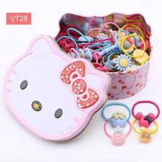 Hộp 40 dây chun buộc tóc kitty ( Gía tốt )