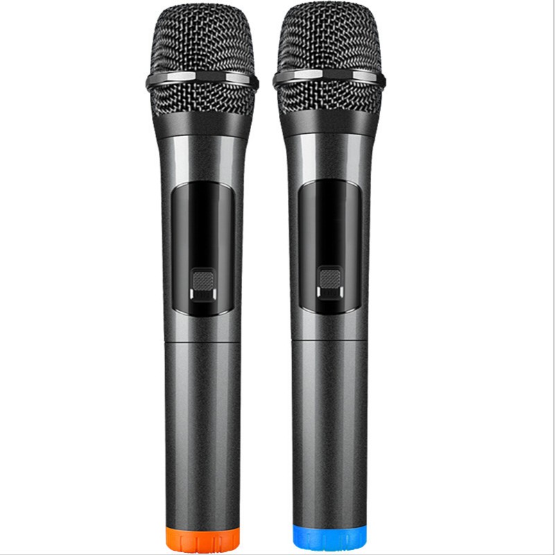 Loa Karaoke Bluetooth [2 Micro Không Dây] Di Động Loa âm Lượng Cực Đại 100W, Pin 2500 mA, Phát Liên Tục Trong 8 Giờ