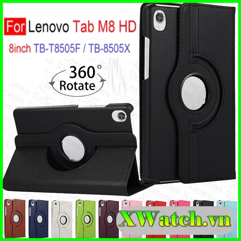 Bao Da Nắp Gập Xoay 360 Độ Chống Sốc Cho Lenovo Tab M8 Lenovo Tab M8 Hd Tb-8505F M8 Fhd Tb-8705F xoay 360 độ