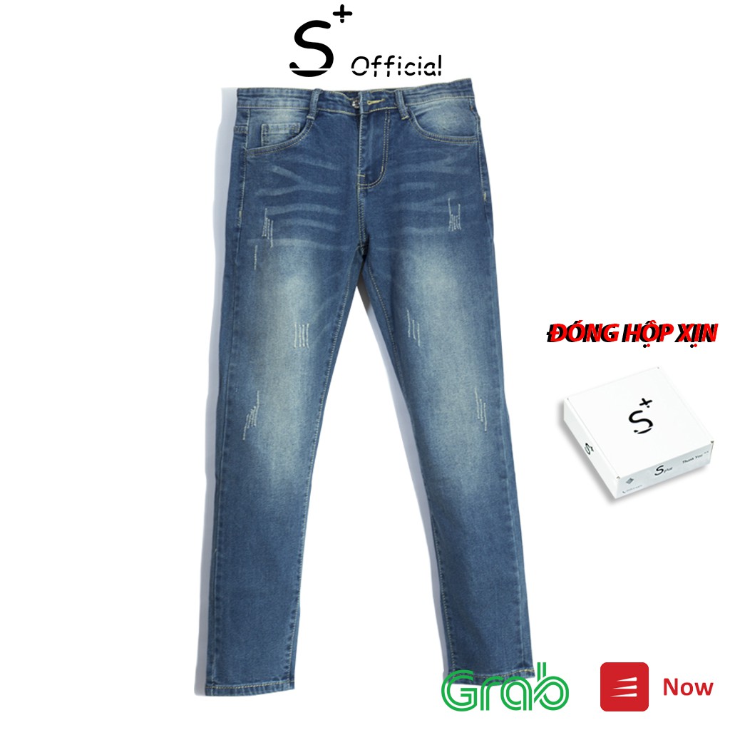 Quần jean nam chất bò SPLUS vải denim mềm mịn, co giãn form Slim fit Full Box | BigBuy360 - bigbuy360.vn