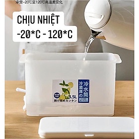 Bình nước có vòi để tủ lạnh 3,5l đa năng tiện lợi Việt Nhật