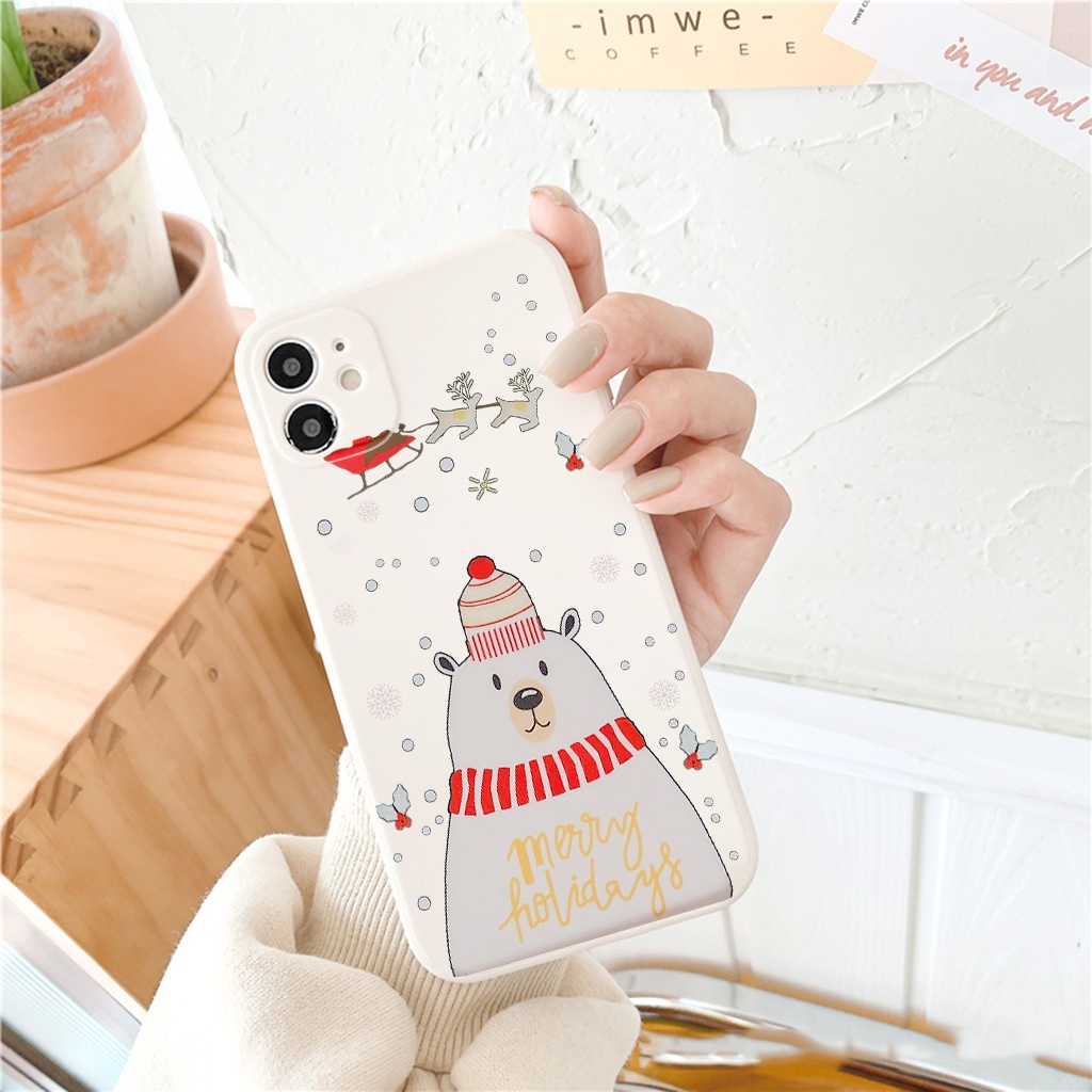 Ốp iphone cạnh vuông Noel độc đáo dành cho iphone 6/7/8/x/xr/xsmax/11/12/13-s/plus/splus/max/pro/promax-awifi-e141