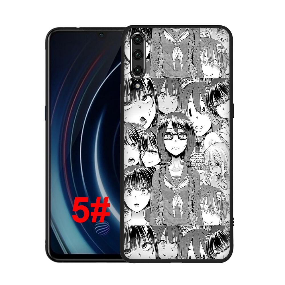 Ốp điện thoại silicon mềm 121f hình ahegao anime cho vivo y11 y17 y53 y55s y69 y71 y81s y91c y5s y91 y93 y95 u3
