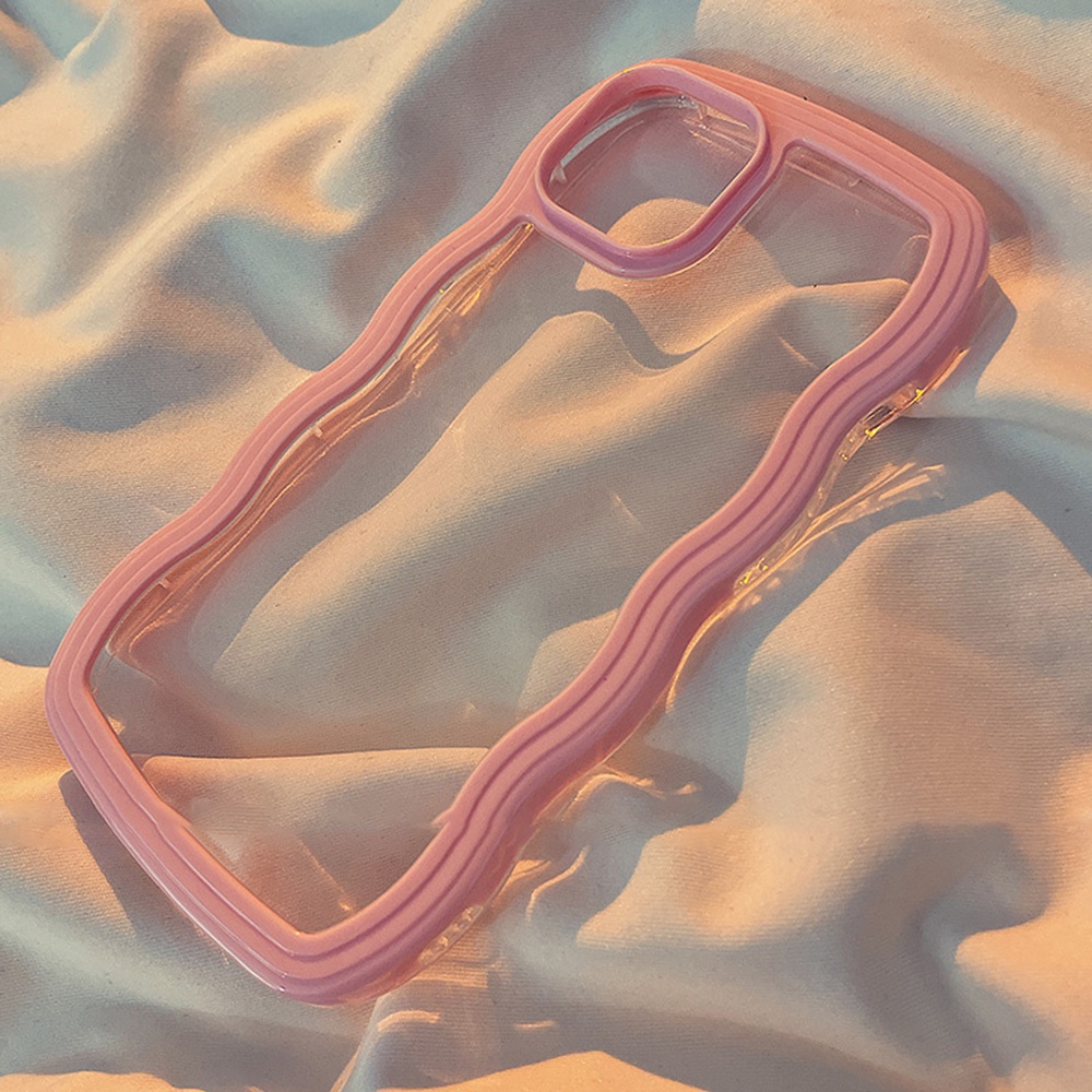 Ốp Điện Thoại Họa Tiết Gợn Sóng Cho iPhone 11 12 13 14  Pro Max Plus X XR XS Max