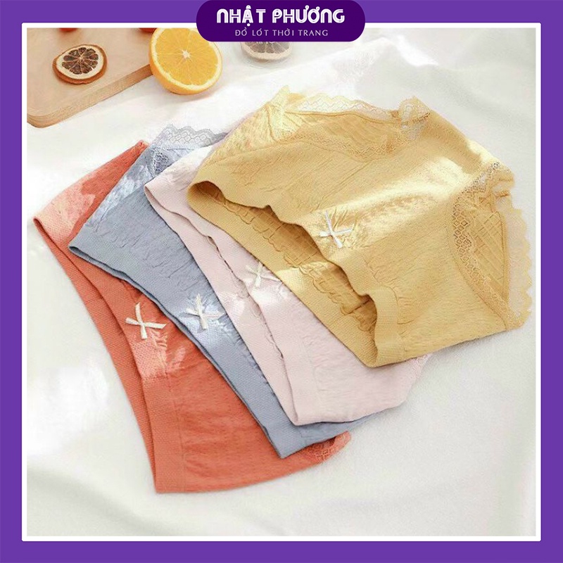 Quần Lót Nữ Cotton Nhăn Siêu Mềm Mịn