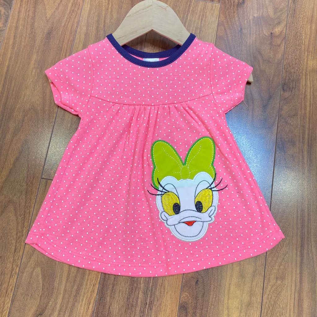 [10-17kg]Áo phông hè cho bé gái Gymboree chất cotton bozip thêu đắp hình rất xinh dáng chữ A babydoll