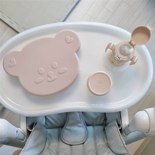 Khay ăn dặm silicon Gấu Barrot (kèm nắp đậy)