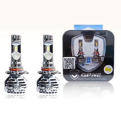 Bộ 02 bóng đèn led ô tô GPNE R4 công suất 55W siêu sáng có canbus chân H4, H7, H11, 9005,9006, 9012 - BH 3 năm