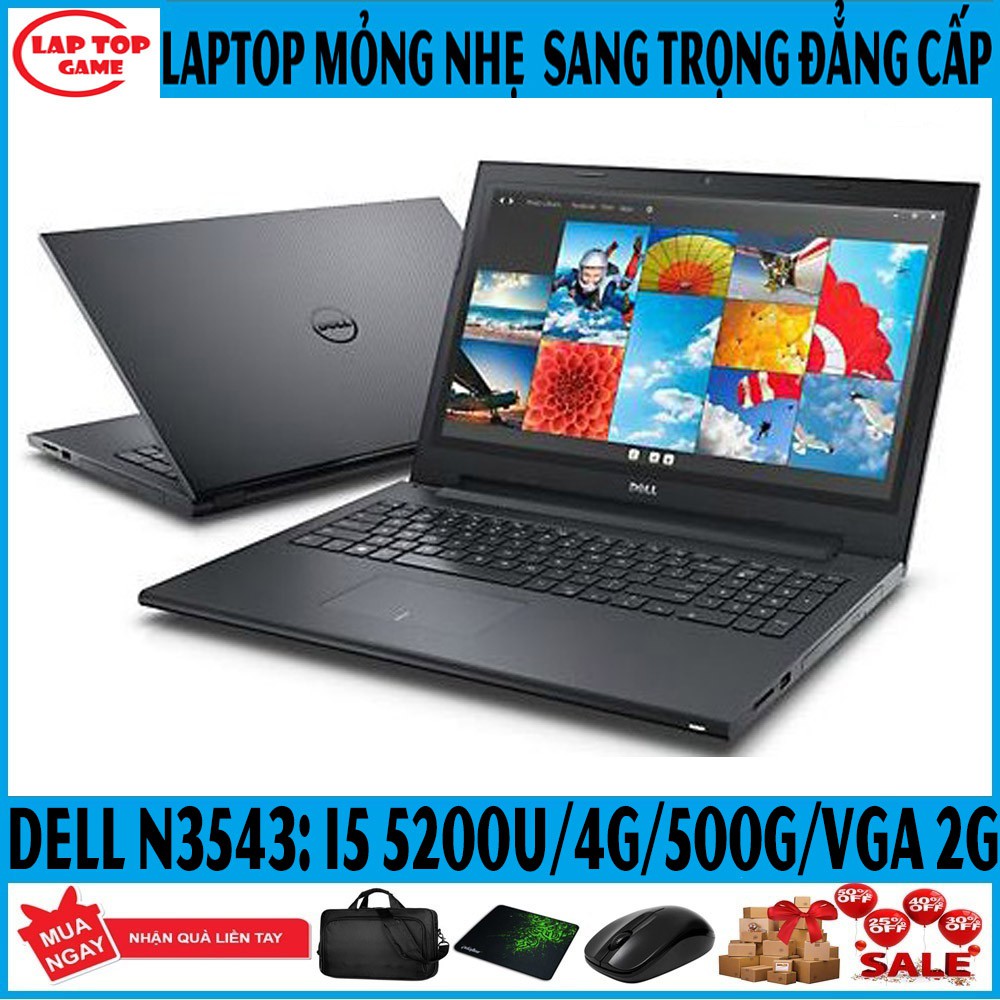laptop Dell N3543 Core i7-5500U,i5-5200U VGA rời 820M- 2G, laptop cũ chơi game cơ bản | BigBuy360 - bigbuy360.vn