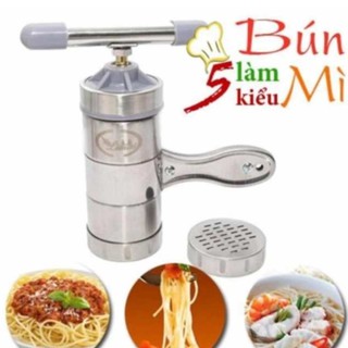 Bộ Khuôn Làm Bún Tươi, Mì Tươi Inox 5 Lưỡi Cắt Sợi