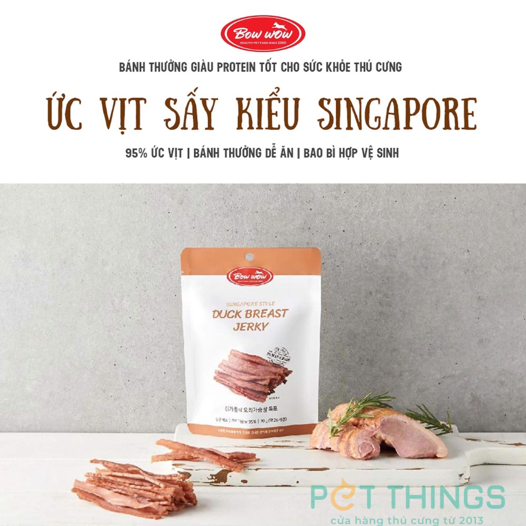 Snack thịt sấy cho chó Bow Wow Hàn Quốc