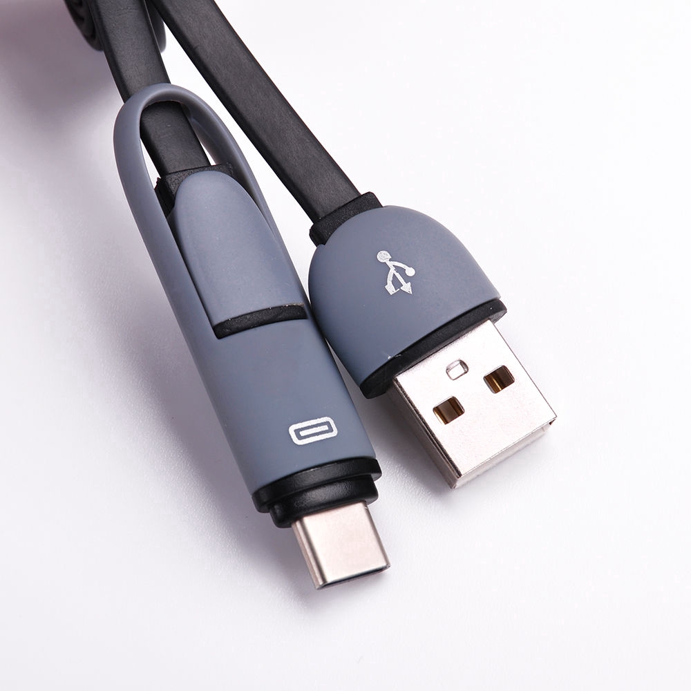 Dây cáp sạc 2 trong 1 &amp; Micro USB sang USB Type C cho Android Samsung Huawei Xiaomi Vivo