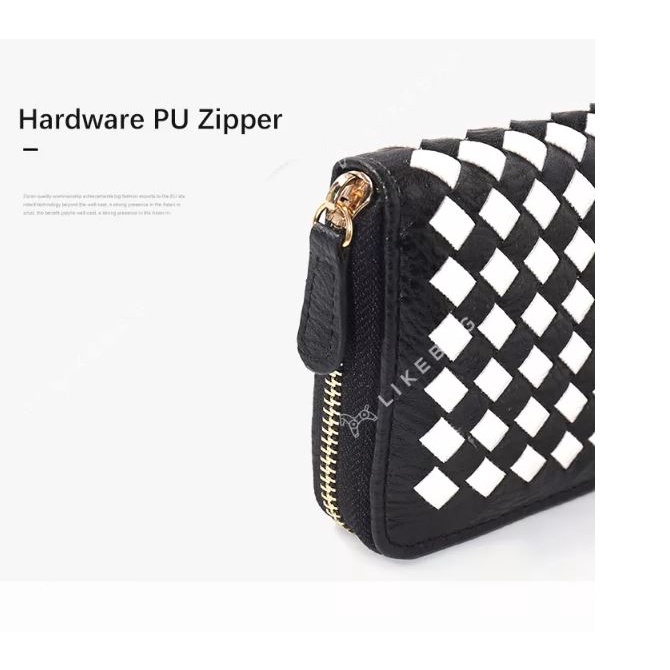 Ví nữ cầm tay dài LIKEBAG ví họa tiết đan chéo 814 LIBAGI