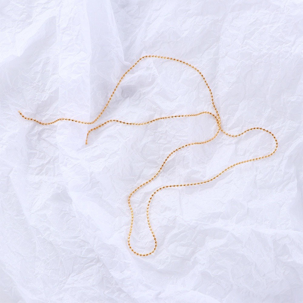 Dây bi dẹt kim loại gắn móng nail