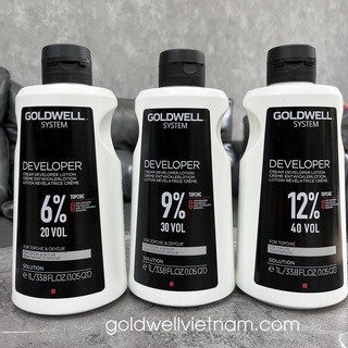Dung môi trợ nhuộm Oxy Goldwell Topchic 1000ml (3%, 6%, 9%, 12% )