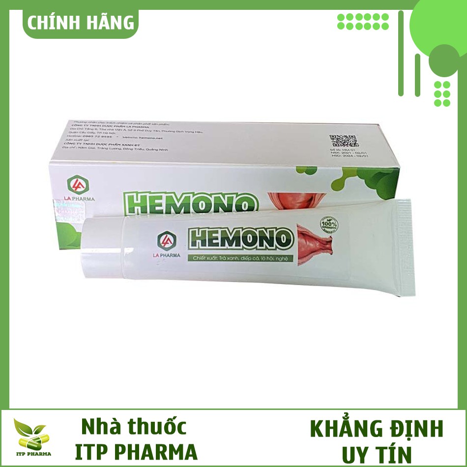 Gel bôi trĩ Hemono Gel - Teo trĩ ngoại, giảm đau rát chảy máu hiệu quả [DÙNG ĐƯỢC CHO BÀ BẦU] - Nhà thuốc ITP Pharma | BigBuy360 - bigbuy360.vn