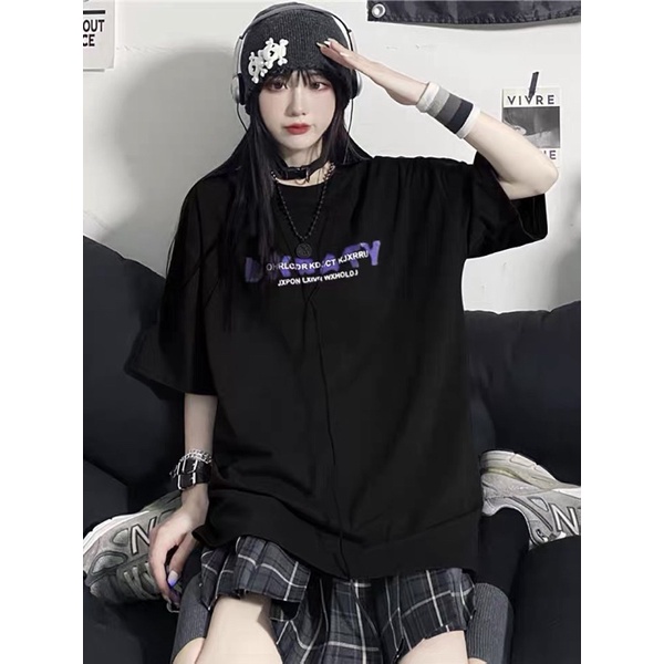 Áo thun tay lỡ nam nữ, áo phông unisex chất cotton form rộng in hình DK