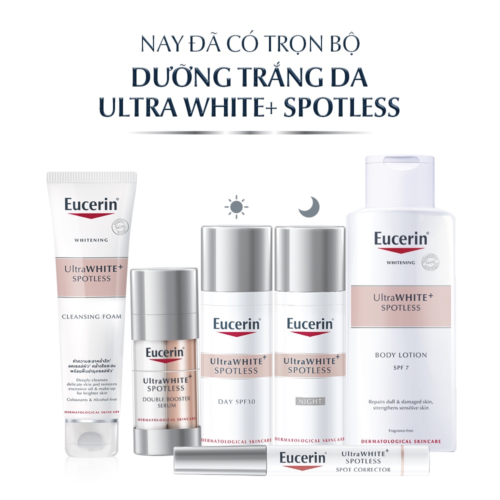 Eucerin UltraWHITE+ SPOTLESS Day Fluid SPF30 Kem Dưỡng Trắng và Mờ Đốm Nâu Ban Ngày (50ml)