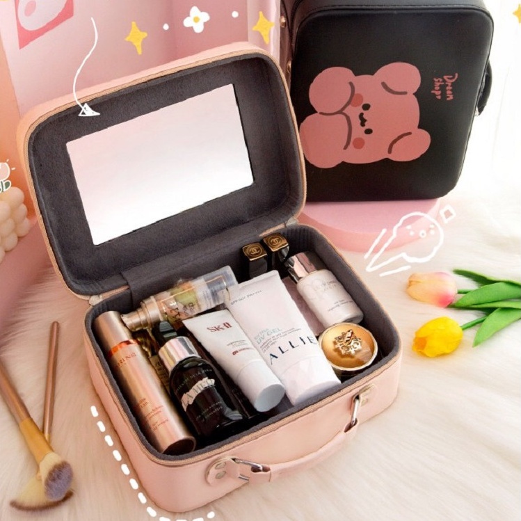 Vali đựng mỹ phẩm, phụ kiện, đồ trang điểm đa năng túi du lịch chống va đập chống nước