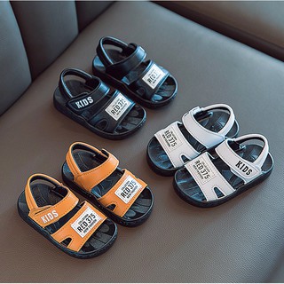 SANDAL BÉ TRAI DÉP QUAI HẬU TẬP ĐI ĐẾ CAO SU MỀM DẺO CHỐNG TRƯỢT