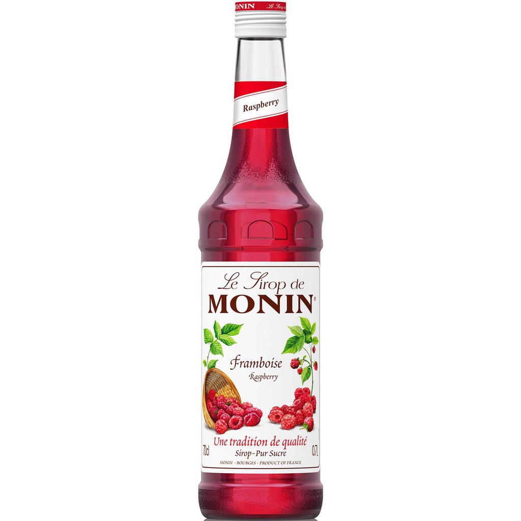 Siro Monin phúc bồn tử (Rasberry) chai 700ml. Hàng Công ty có sẵn giao ngay