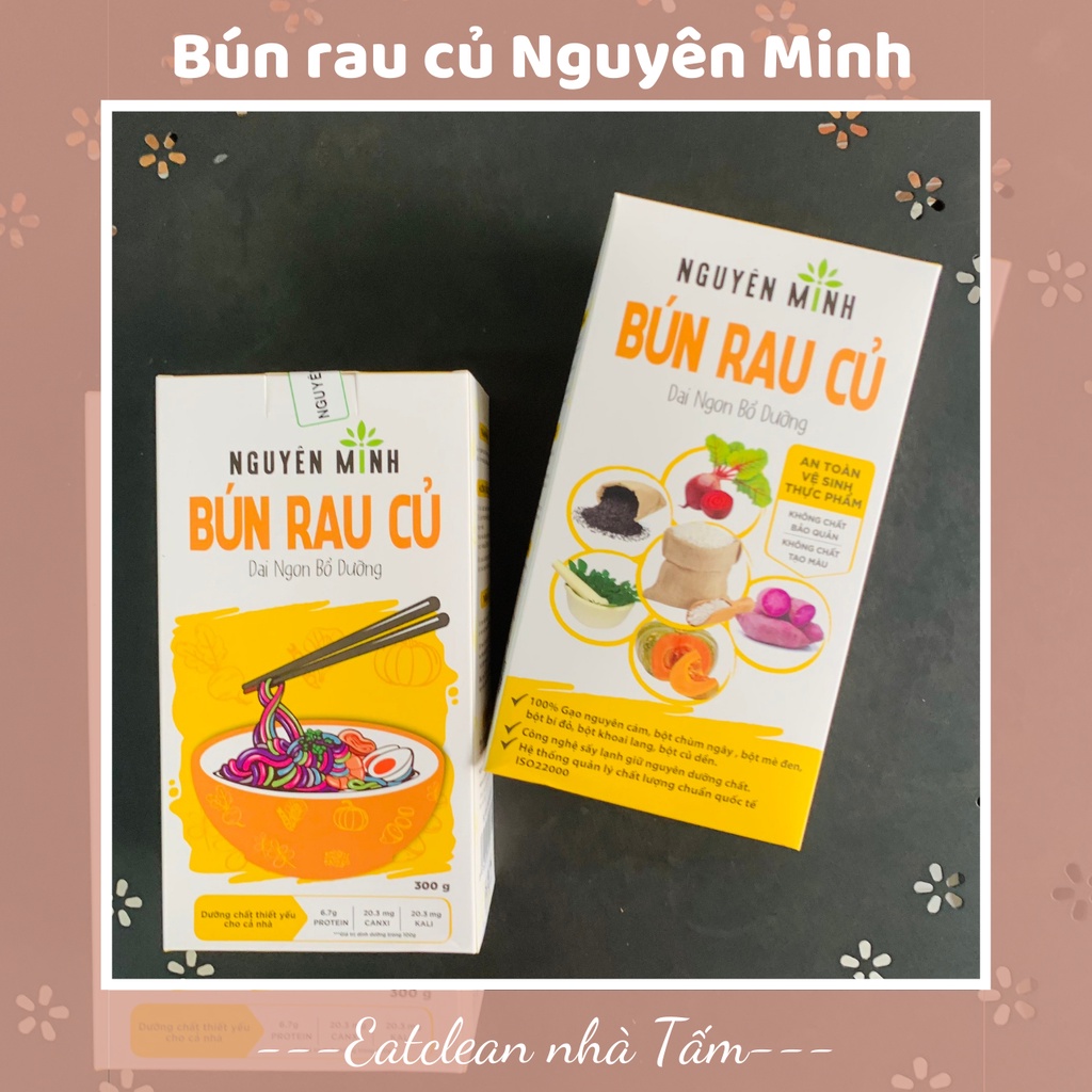 BÚN RAU CỦ NGUYÊN MINH EATCLEAN EAT CLEAN HỘP 300gr