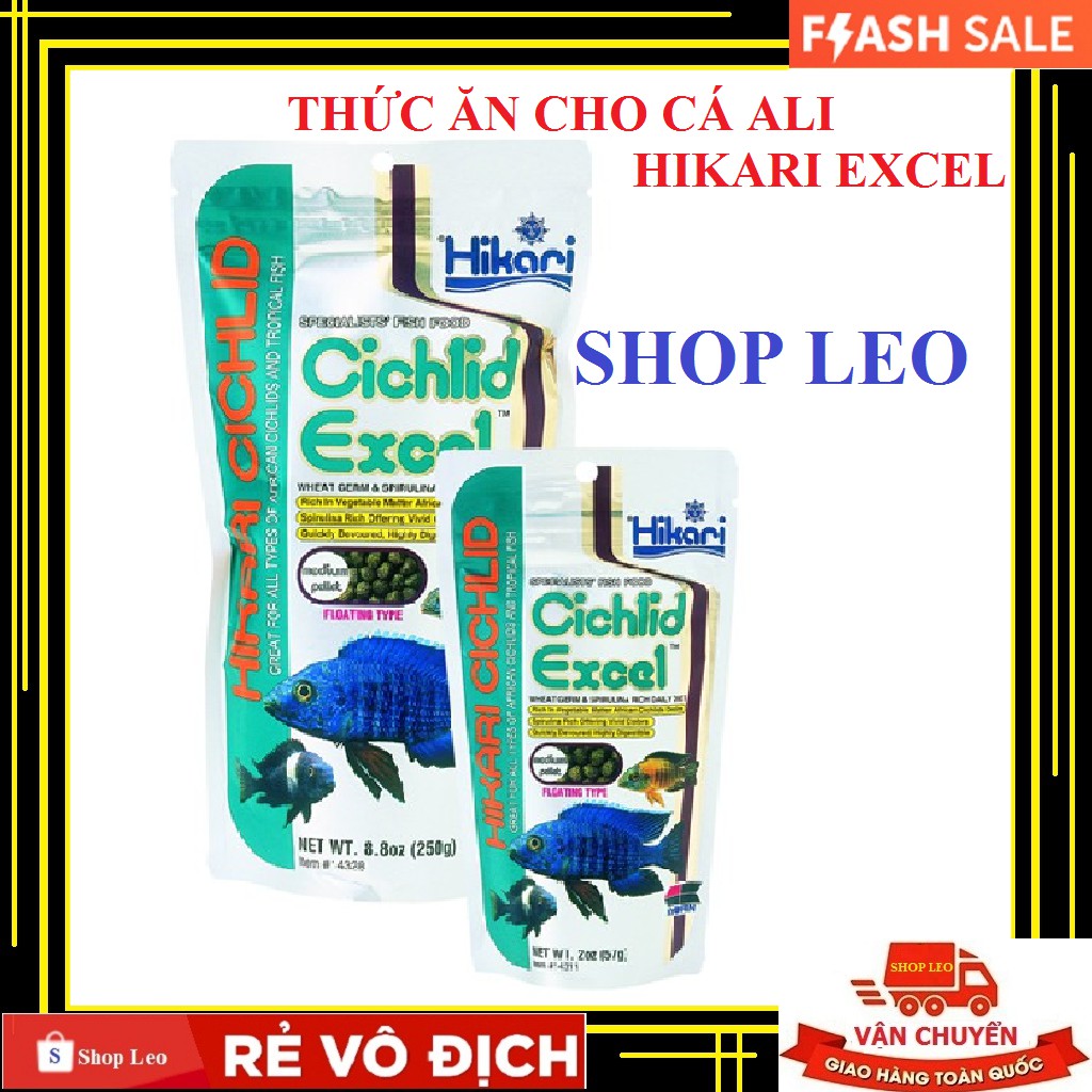 Thức ăn cá ali Hikari Cichlid Cichlid Excel - Cám cá ali giàu dinh dưỡng - Thức ăn ali