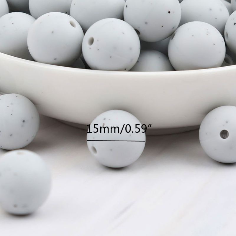 Set 20 Hạt Cườm 7 Màu Sắc Dùng Làm Đồ Chơi Giảm Căng Thẳng DIY