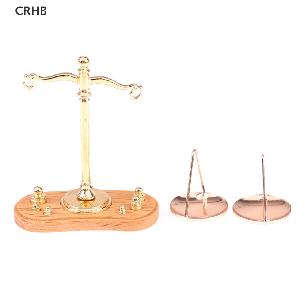 Mô Hình Cân Điện Tử Mini Trang Trí Nhà Búp Bê CRHB Tỉ Lệ 1 / 12 Mới