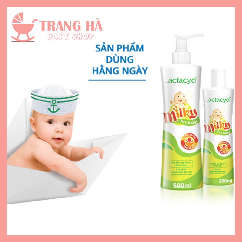 Sữa Tắm Gội Cho Bé Lactacyd Milky Chính Hãng