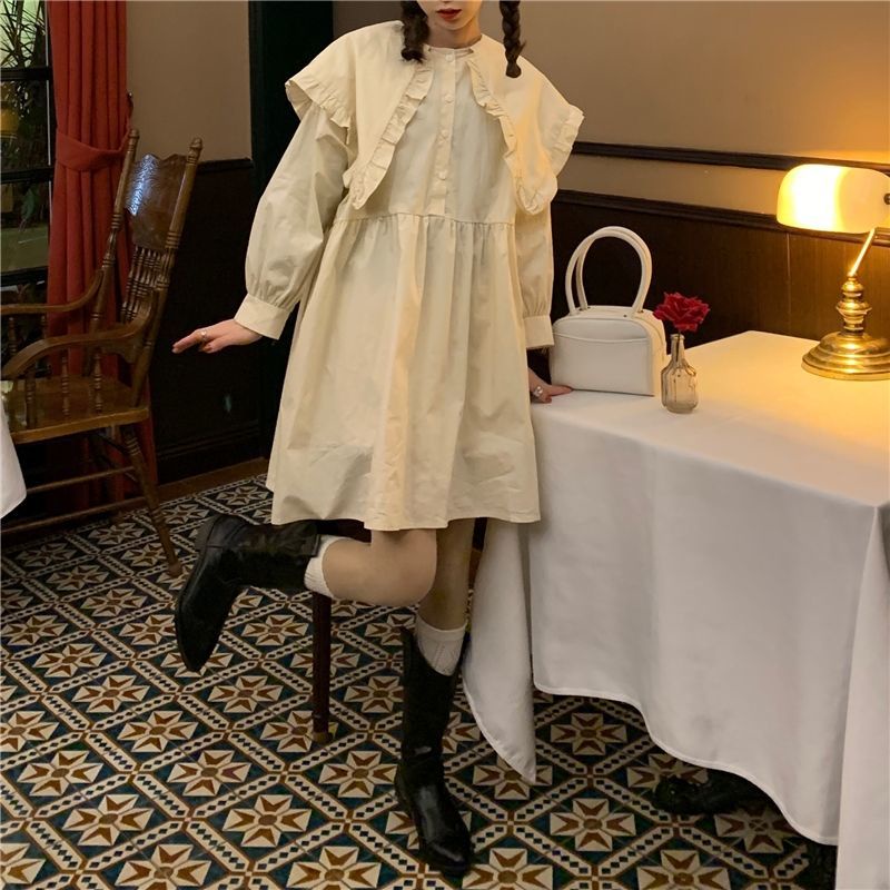 Đầm babydoll dáng rộng phong cách Hàn Quốc cho nữ