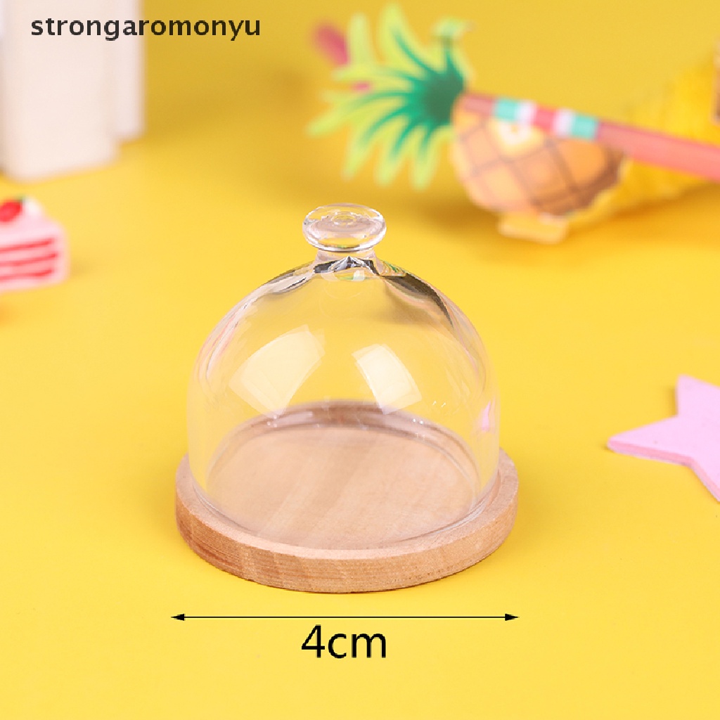 【YU】 1:12 Dollhouse Miniature Candy Jar Glass Dessert Fruit Tray Doll House Decor Toy .
