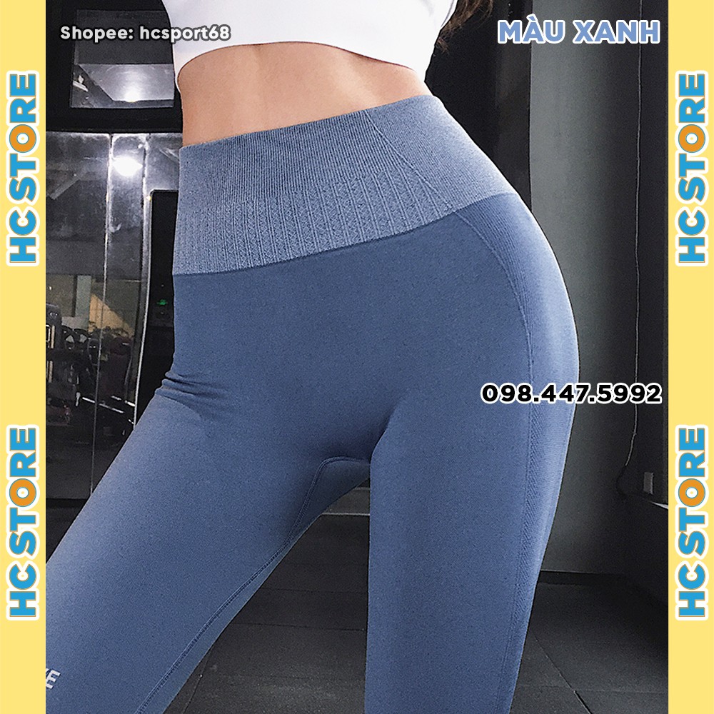 Quần Lửng Gym Active QL03 Tập Gym Yoga Nữ Chất Dệt Kim, Lưng Cao, Nâng Mông - HcSport68