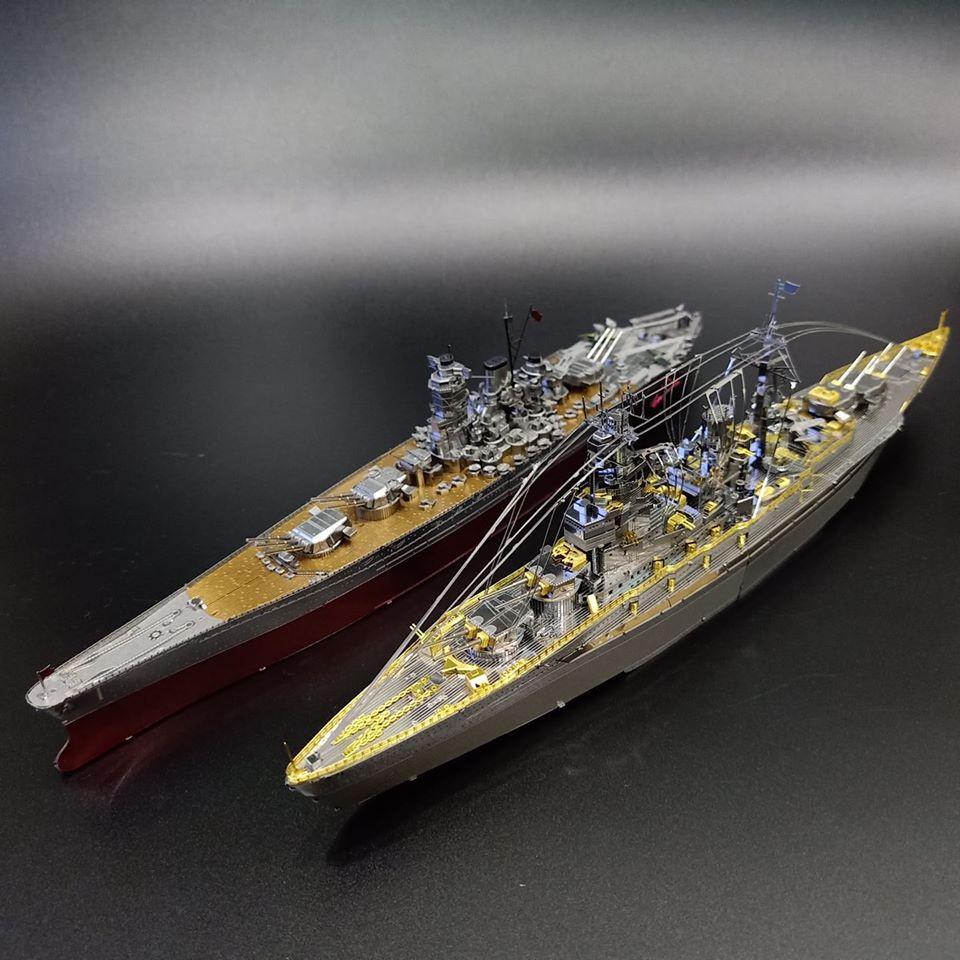 Mô hình 3D kim loại lắp ráp Tàu chiến Nga, tàu sân bay USS Mỹ, thiết giáp hạm Nhật Bản Yamato-Nagato siêu đẹp - Chưa Lắp