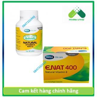 !!! Natural Vitamin E 400 Mega We care - Enat 400