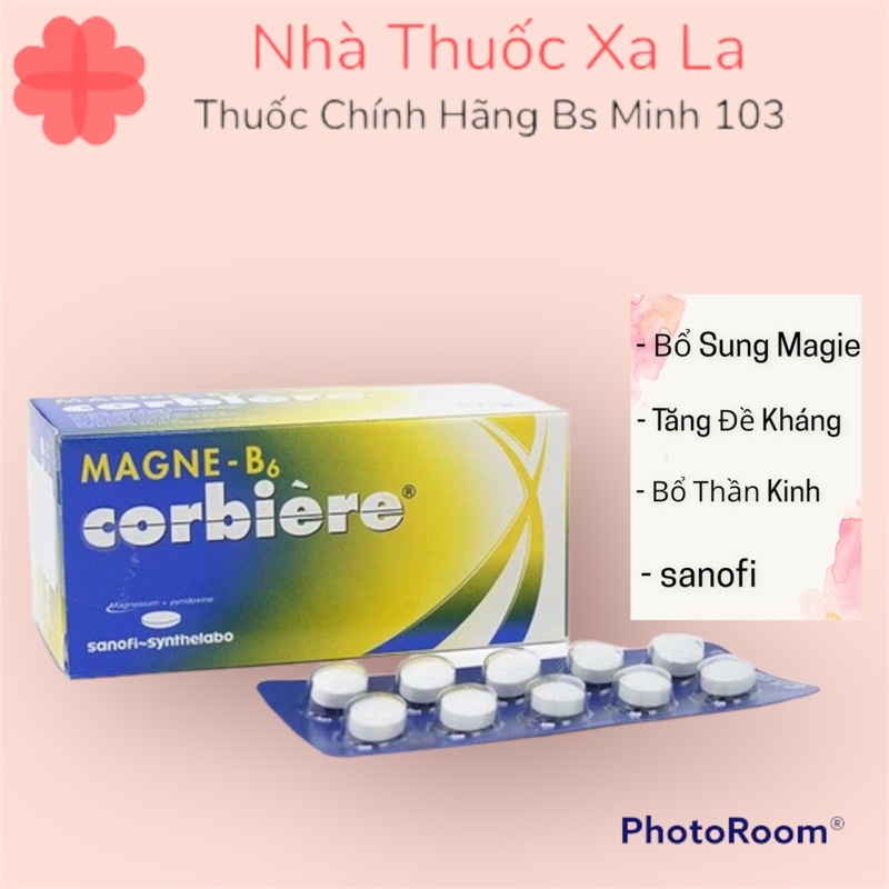 Viên Uống Magne B6 Corbiere Sanofi Bổ Sung Magnesi